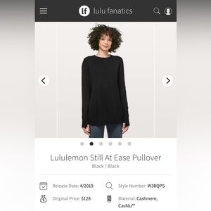lululemon Still At Ease Pullover